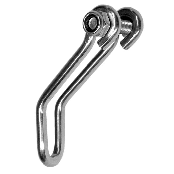 Headlight bracket Edelux stainless steel, 36 x 50 mm