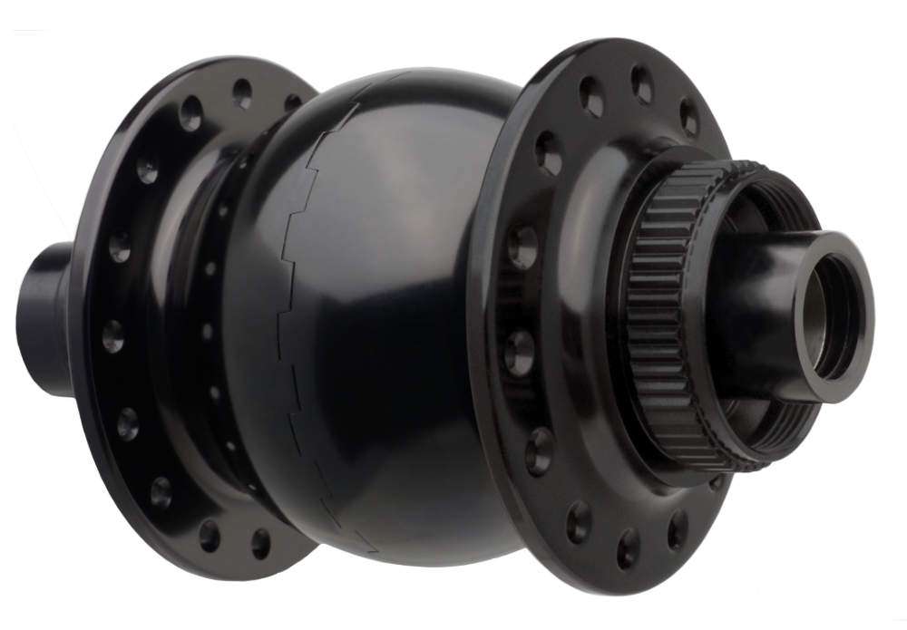 SON 28 15 110 disc center lock*, black anodized, 28 hole