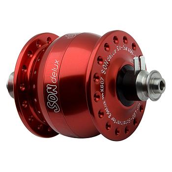 SONdelux red anodized, 36 hole